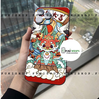 Tấm dán Skin Mặt sau - Ốp Lưng Rồng MS06 Dành cho 15 pro max,14 pro max,13 pro max,12 pro max- FukiShop