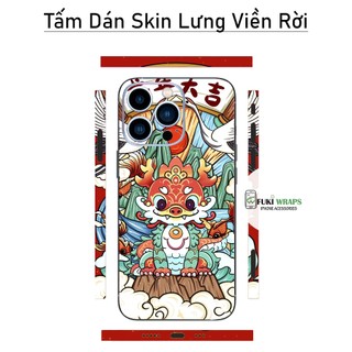 Tấm dán Skin Mặt sau - Ốp Lưng Rồng MS06 Dành cho 15 pro max,14 pro max,13 pro max,12 pro max- FukiShop