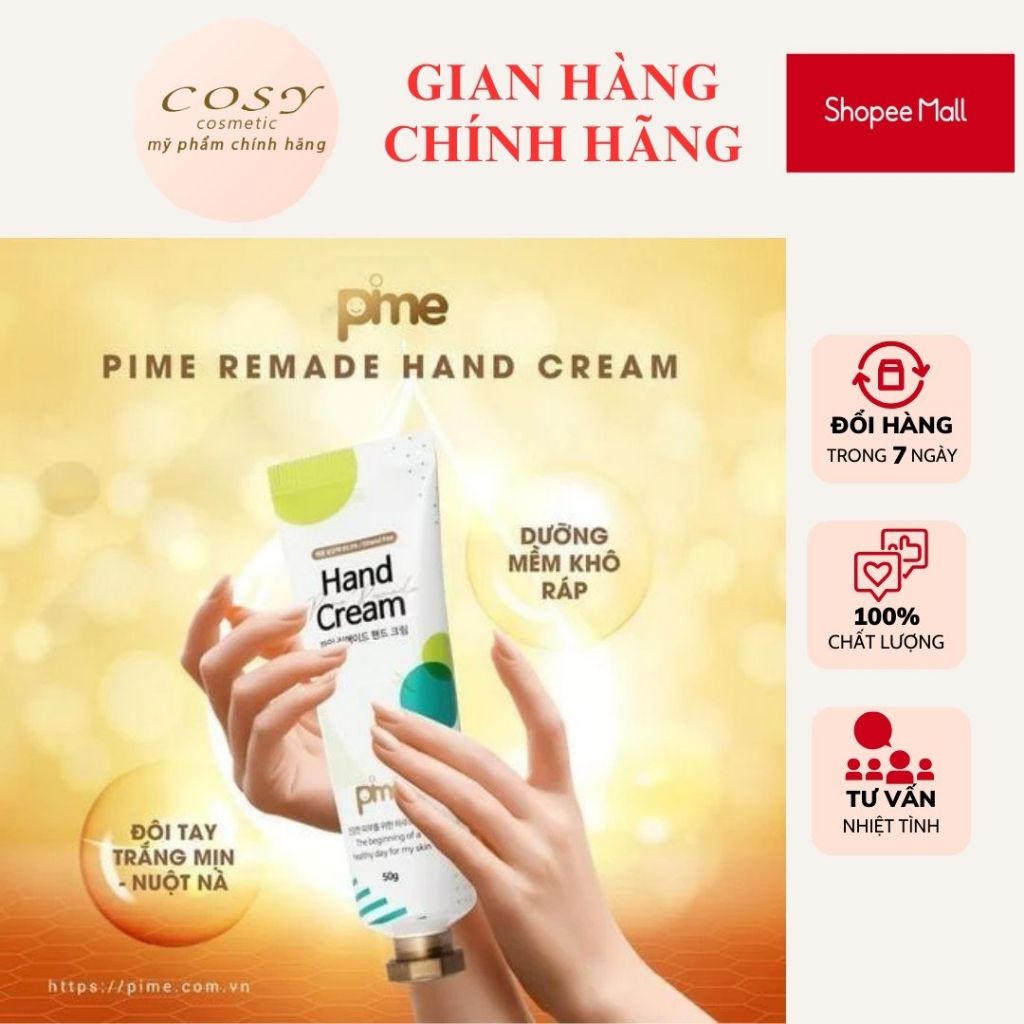 KEM DƯỠNG DA TAY KHÁNG KHUẨN PIME REMADE HAND CREAM 50G - COSY COSMETIC ...