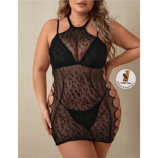 VÁY LƯỚI KHOÉT HOẠ TIẾT DA BÁO BIG SIZE