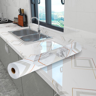 Cuộn 10M Giấy dán tường, dán bếp tráng nhôm khổ rộng 60cm chống nước và chịu nhiệt độ cao mã QD01
