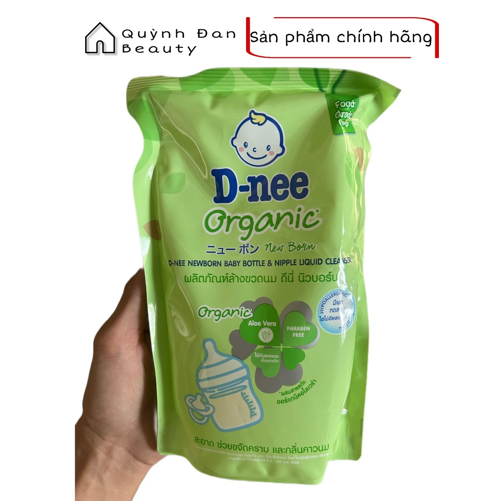 NƯỚC RỬA BÌNH SỮA DNEE ORGANIC 600ML, 550ML DATE MỚI