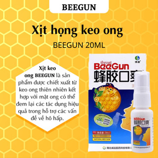 Xịt Hết Cơn Ho Đau Rát Họng Chiết Xuất Keo Ong Tự Nhiên Làm Dịu Cơn Ho Kháng Khuẩn Ngừa Viêm Họng 20ml