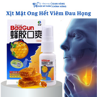 Xịt Hết Cơn Ho Đau Rát Họng Chiết Xuất Keo Ong Tự Nhiên Làm Dịu Cơn Ho Kháng Khuẩn Ngừa Viêm Họng 20ml
