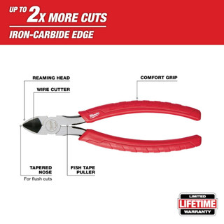 Kìm cắt 48-22-6108 cắt dây đa năng, kìm cắt dây điện, cắt dây cáp, bền chống gỉ sắt