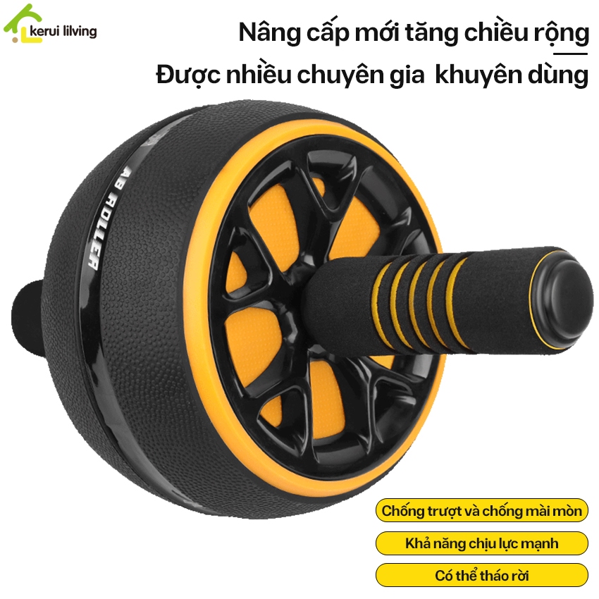 Con Lăn Tập Bụng 1 Bánh LUMERA Tác Dụng Vùng Cơ Bụng. Con lăn tập bụng với Bánh xe chống trượt