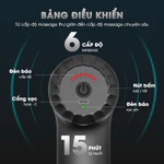 Máy Massage Cầm Tay AJIDO AJ - M9, 32 Cấp Độ, 4 Đầu Thay Thế - Mát Xa Toàn Thân Giãn Cơ, Đấm Lưng, Cổ Vai Gáy — ảnh 3