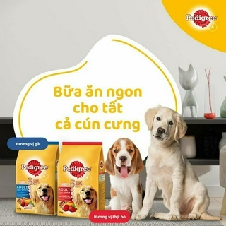 Thức Ăn Hạt Pedigree Cho Chó 1.3kg-3kg