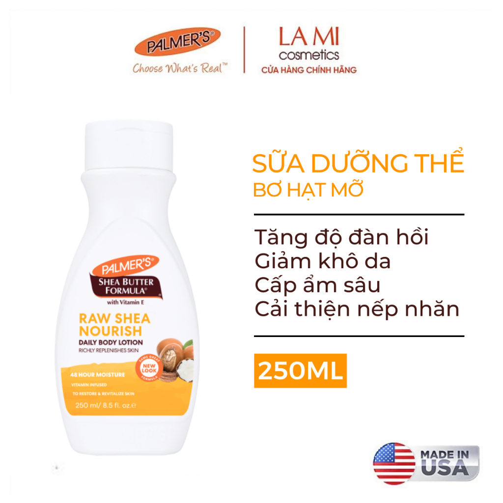 Ảnh Sữa dưỡng thể giữ ẩm Bơ Hạt Mỡ Palmer's 250ml 1