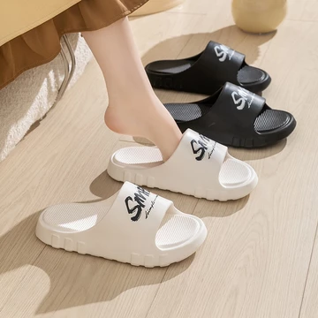 Dép nữ quai ngang đế bánh mì đế cao, dép bánh mì siêu êm SIMPLE đi trong nhà, thời trang E937