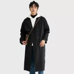 Áo Khoác Măng Tô Nam MANDO Dáng Dài 6 Cúc Kiểu Vest Form Rộng Kiểu Dáng Basic Unisex Thời Trang Hàn Quốc COA001 — ảnh 4