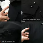 Áo Khoác Măng Tô Nam MANDO Dáng Dài 6 Cúc Kiểu Vest Form Rộng Kiểu Dáng Basic Unisex Thời Trang Hàn Quốc COA001 — ảnh 7
