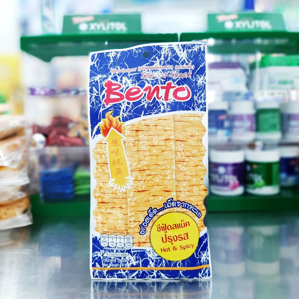 Bim bim Snack khô mực tẩm gia vị Bento Thái Lan gói 18g (/ hoặc 4g