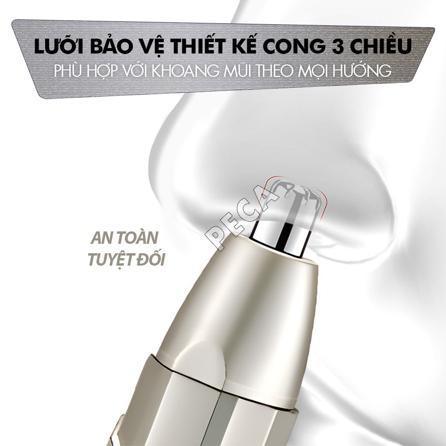 Ảnh Máy tỉa lông mũi đa năng 3in1 Kemei KM-315 dùng sạc USB chuyên dụng tỉa lông mũi, tỉa râu, cạo lông - Hàng chính hãng 2