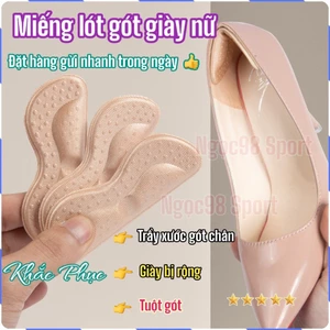 Cặp lót dán bảo vệ gót chân ,chống tụt gót chất liệu Mút đệm siêu êm đàn hồi độ bám cao
