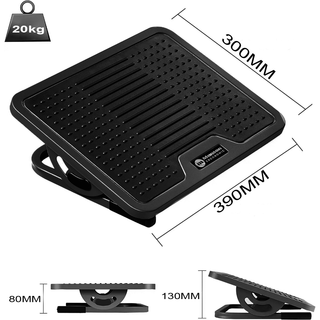 [The Manson] Ghế Kê Chân Công Thái Học Ergonomic Footrest Phiên Bản FR09 Và FR08