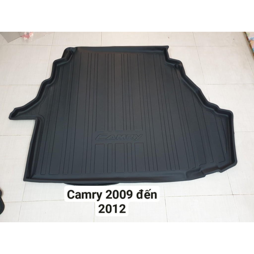 Lót cốp nhựa xe Toyota Camry 2007-2023, Khay lót côp nhựa chống nước, nhựa dẻo TPO bền bỉ
