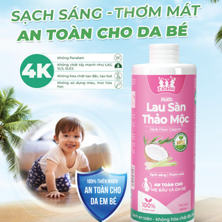Nước Lau Sàn Thảo Mộc Zafami an toàn cho trẻ em Herb Floor Cleaner 500mL