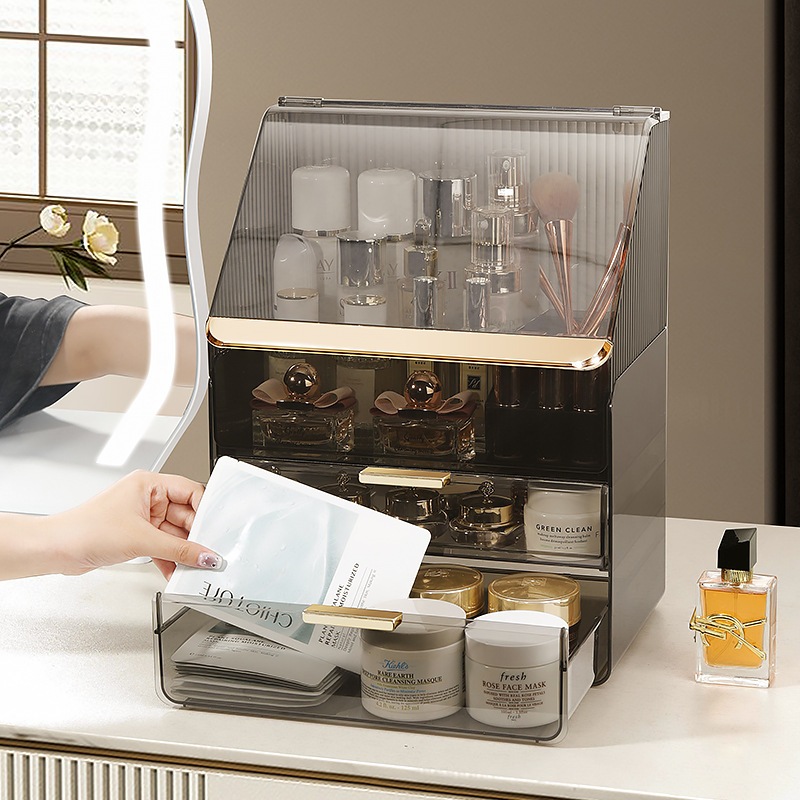 YTC- Hộp Đựng Mỹ Phẩm  2, 3 tầng bản Cao Cấp -Bộ đựng đồ Trang Điểm  không thể thiếu cho Phái Đẹp