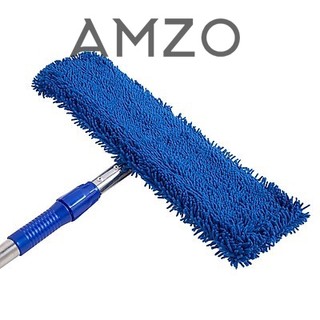 AMZO_CÂY CHỔI LAU SÀN NHÀ CÔNG NGHIỆP XOAY 360 ĐỘ SAN HÔ 45-60CM CHUYÊN DỤNG SIÊU SẠCH THÂN INOX BỀN CHẮC