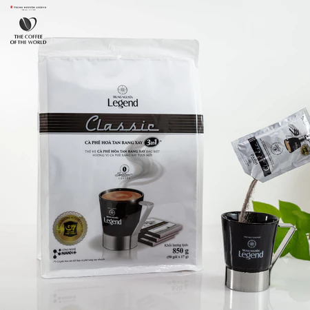 Trung Nguyên Legend - Cà phê sữa hoà tan rang xay 3in1 Classic - Bịch 50 gói x 17gr