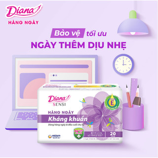 Băng vệ sinh Diana Sensi hàng ngày kháng khuẩn gói 20 miếng, 40 miếng _Ichimall