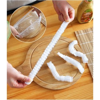 Màng bọc thực phẩm - Túi bọc thức ăn hình gấu [túi 100 cái] chất liệu PE có chun co giãn tái sử dụng an toàn tiện lợi
