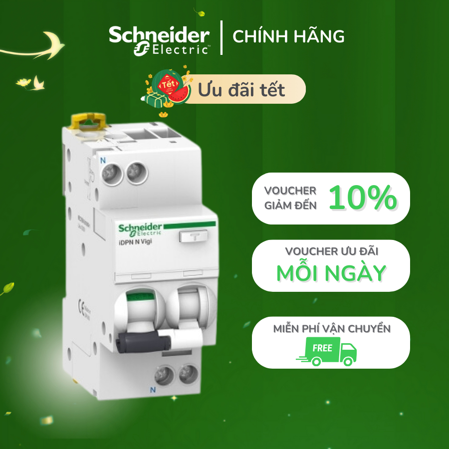 Aptomat RCBO 1P+N chống dòng dò - Schneider Electric - A9D31606 ...