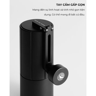 [VOLCANO] Cối xay tay M3 cà phê lưỡi thép CNC thân nhôm Cafede Kona