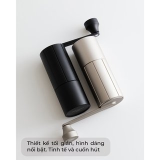 [VOLCANO] Cối xay tay M3 cà phê lưỡi thép CNC thân nhôm Cafede Kona
