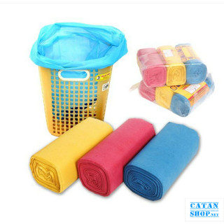 🔰Hàng chuẩn 1kg 🔰Túi Đựng Rác Tự Hủy Sinh Học màu Đen, set 3 Cuộn TRac-trung