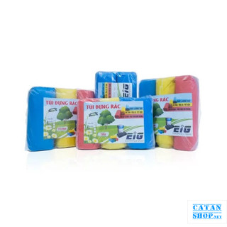 🔰Hàng chuẩn 1kg 🔰Túi Đựng Rác Tự Hủy Sinh Học màu Đen, set 3 Cuộn TRac-trung
