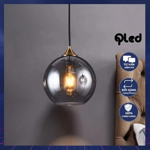 Đèn thả Qled chao thủy tinh hiện đại trang trí nhà cửa cao cấp T23-B089