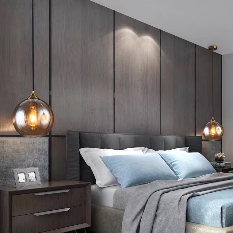 Đèn thả Qled chao thủy tinh hiện đại trang trí nhà cửa cao cấp T23-B089