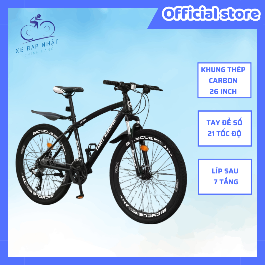 Xe đạp thể thao địa hình Limit Racing 21 tốc độ, 26 inch gồm nhiều màu ...