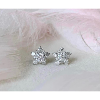 Bông tai thiết kế full kim cương moissanite chủ 4ly5 kèm kiểm định mỹ thử bút kêu