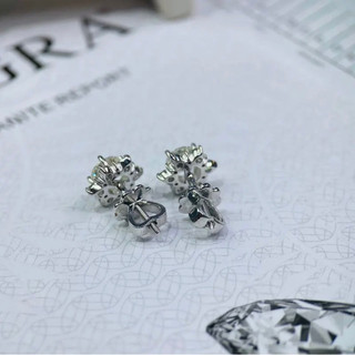 Bông tai thiết kế full kim cương moissanite chủ 4ly5 kèm kiểm định mỹ thử bút kêu