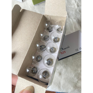 Combo 60 bóng xi nhan đèn phanh ô tô điện 12v/24v 21w trắng.