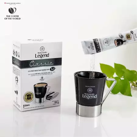 Trung Nguyên Legend - Cà phê sữa hoà tan rang xay 3in1 Classic - Hộp 12 gói x 17gr