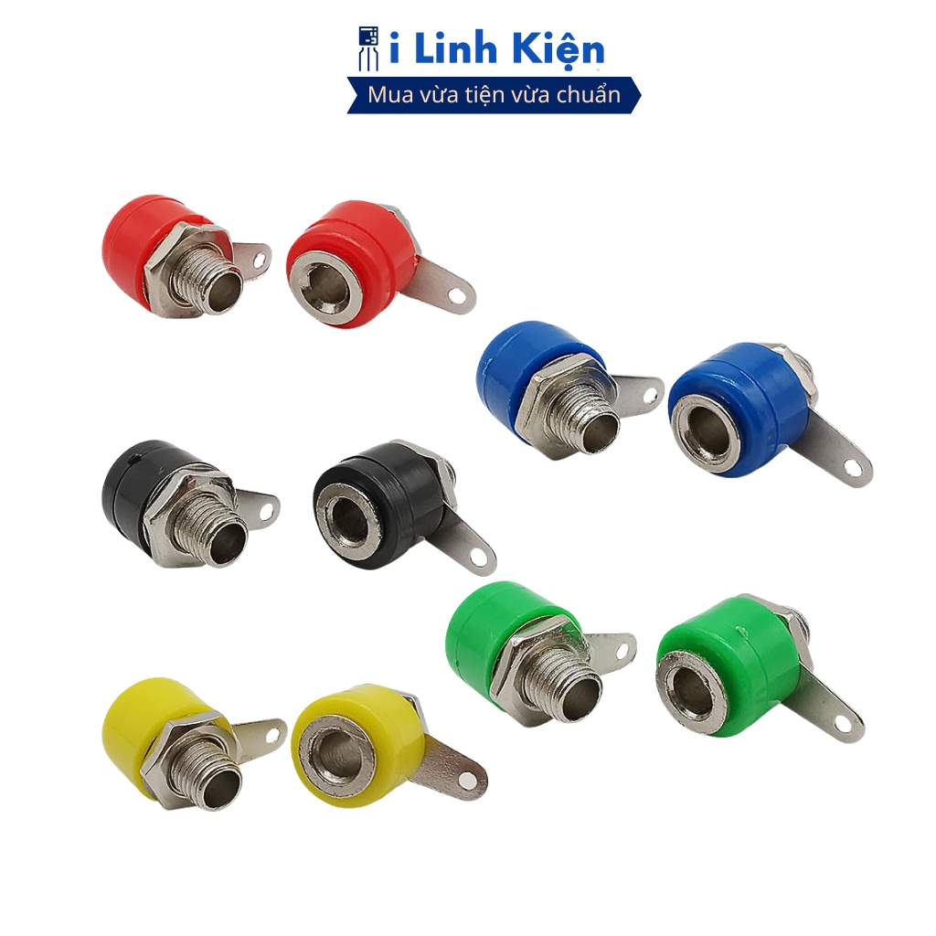 Jack bắp chuối cái 4mm JK-312 nhiều màu chính hãng ilinhkien