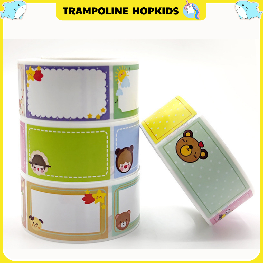 Cuộn 240 Sticker Nhãn Dán Tên 2,4x4,5cm Thông Tin Số Điện Thoại, Nhãn ...