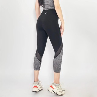 Quần legging lửng lưới thể thao phối màu - Gladimax GVT120 thiết kế nâng vòng 3 cạp cao tôn dáng