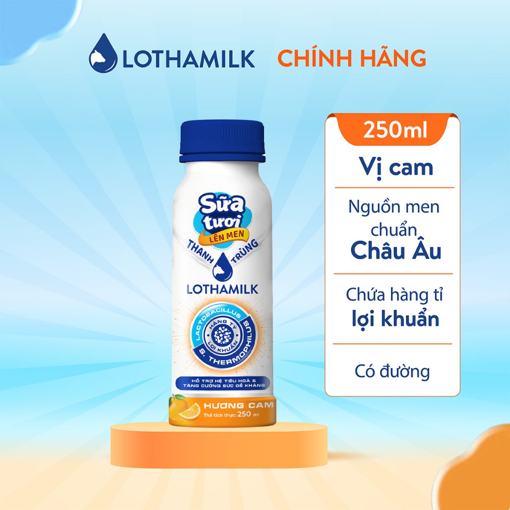 Ảnh Sữa tươi lên men Lothamilk chai 250ml 1
