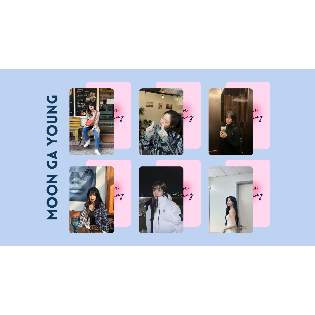 set card bo góc diễn viên Moon Ga-Young- True Beauty