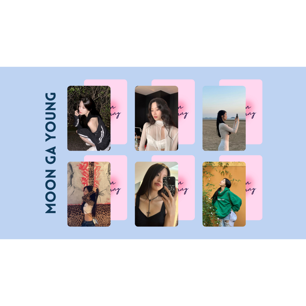 set card bo góc diễn viên Moon Ga-Young- True Beauty