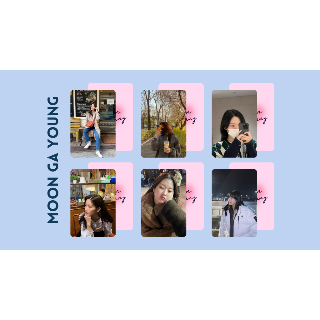 set card bo góc diễn viên Moon Ga-Young- True Beauty