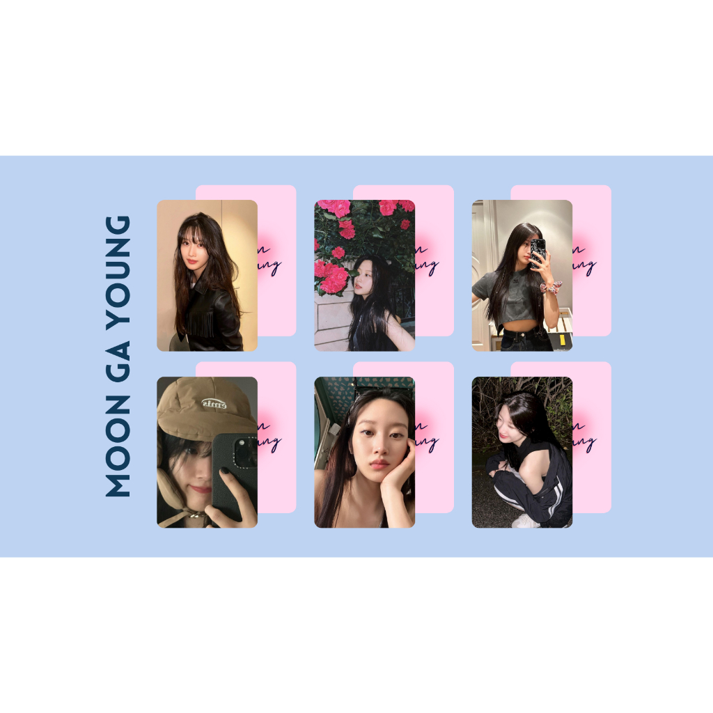 set card bo góc diễn viên Moon Ga-Young- True Beauty