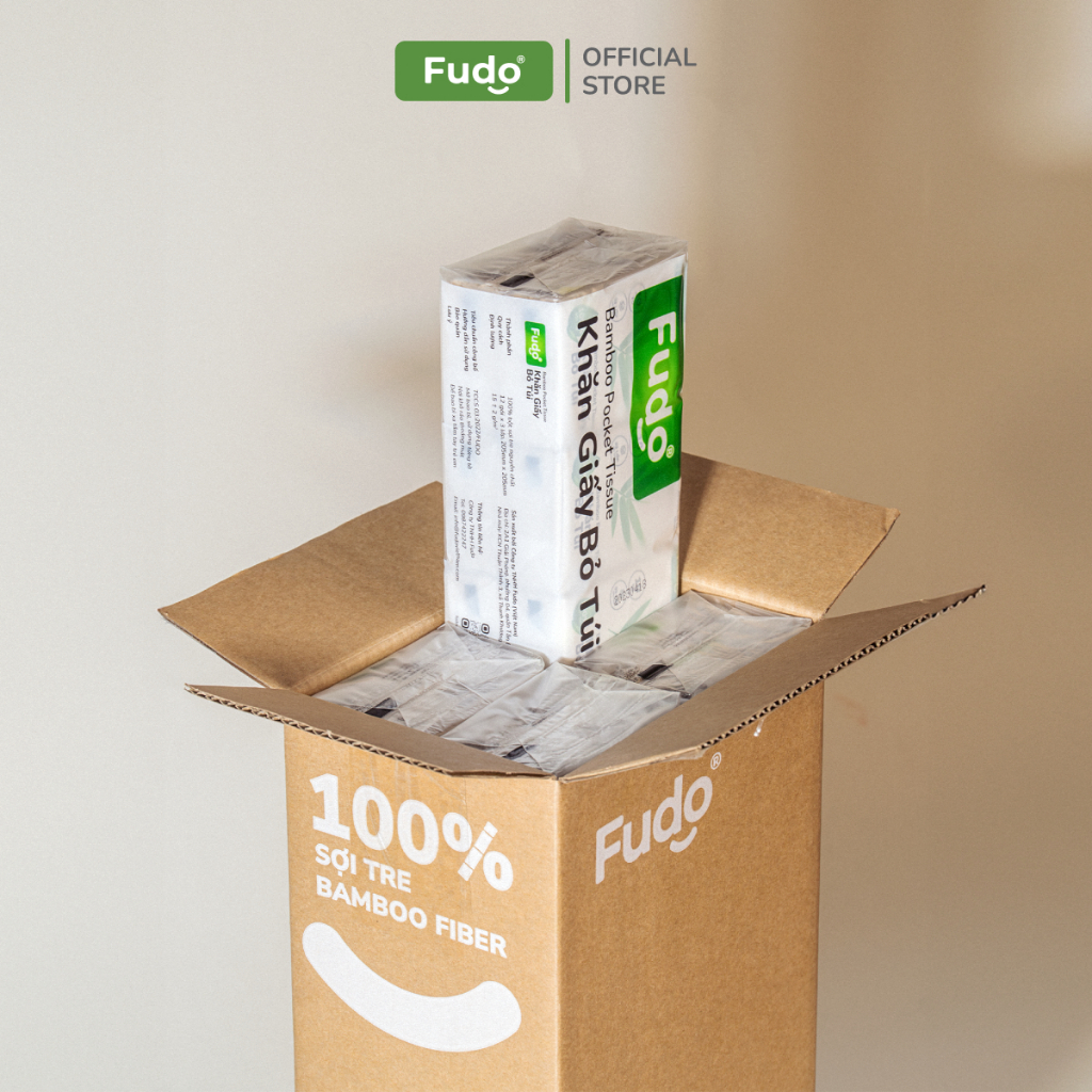 Ảnh Thùng Khăn Giấy Bỏ Túi ║ Fudo Bamboo® ║ TISSUEPOCKET™ 4