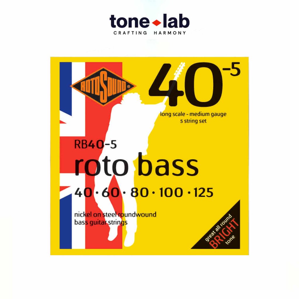 [tone Lab] [hcm] Dây Đàn Guitar Bass Rb40 5 Rb45 Rb40 Rotosound Nickel 4 Dây 5 Dây Shopee