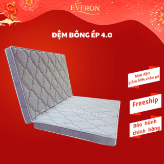 [Gập 2] Đệm bông ép Everon chính hãng 4.0 áo chần êm